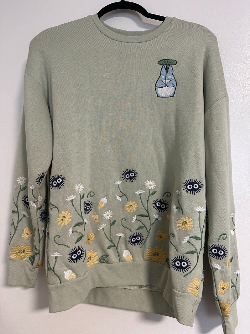 Our Universe My Neighbor Totoro Forest Spirits Embroidered Crewneck - EXCLUSIVE